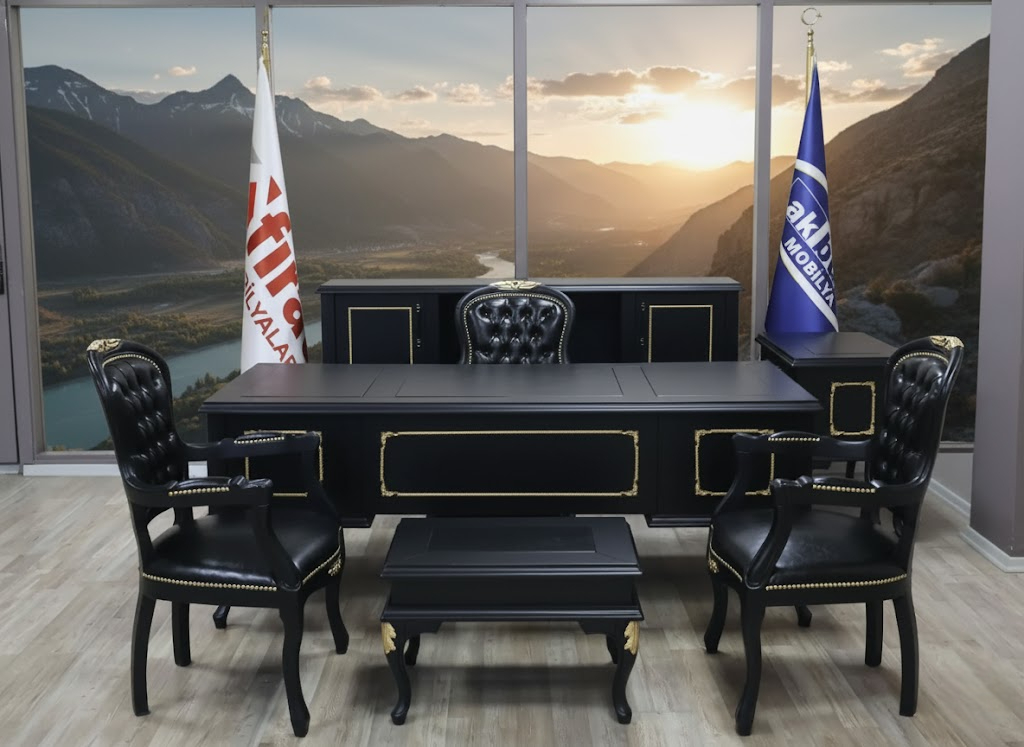 Akburo Black Lükens Makam Takımı