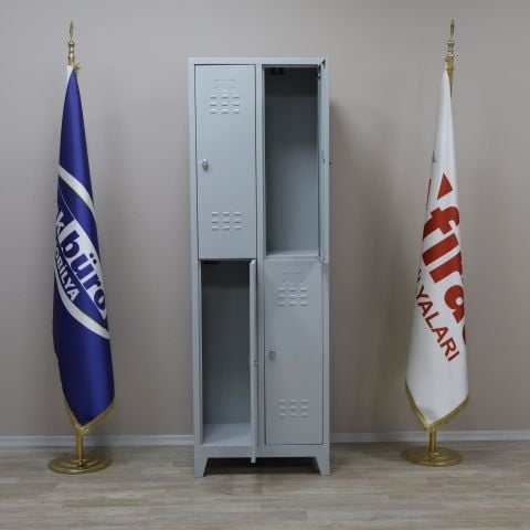 4'lü Çelik Soyunma Dolabı (Eko 4'lü)