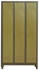 3'lü Çelik Soyunma Dolabı (Eko 3'lü)