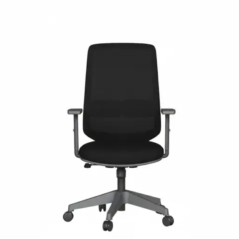 Akburo Mabel Kısa Şef Toplantı Koltuğu (Gri İskelet)