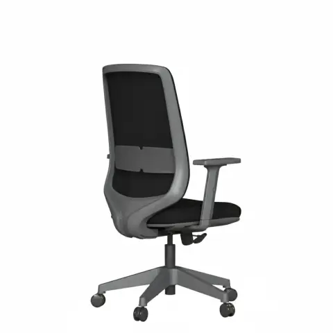 Akburo Mabel Kısa Şef Toplantı Koltuğu (Gri İskelet)
