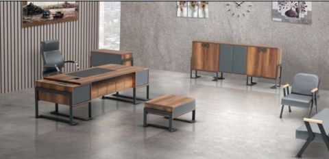 Akburo Luster Executive Office Set Without Seat
