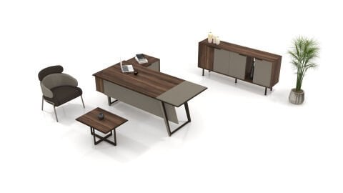 طقم مكتب تنفيذي من شركة أكبورو ألفا بدون مقعد