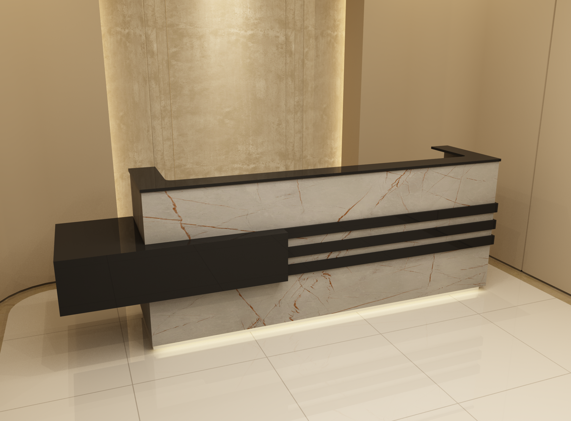 Akburo Slim Karşılama Bankosu