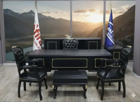 Akburo Black Lükens Makam Takımı