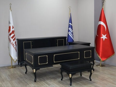 Akburo Black Lükens Makam Takımı
