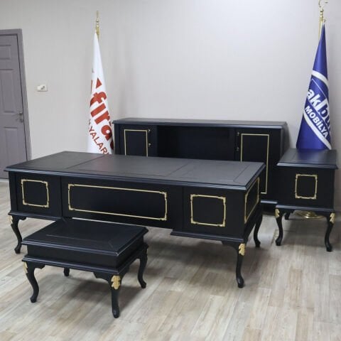 Akburo Black Lükens Makam Takımı