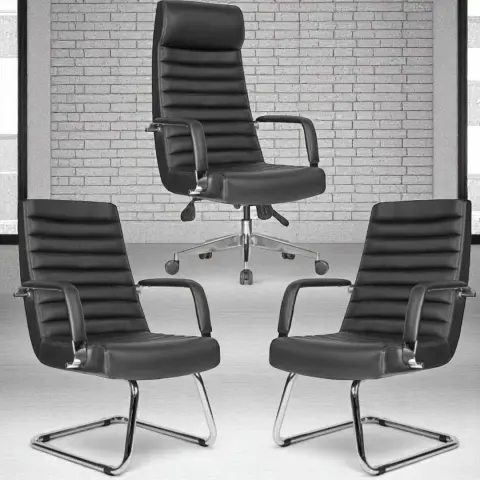 Akburo Ofis Rosetta 3'lü Koltuk Seti