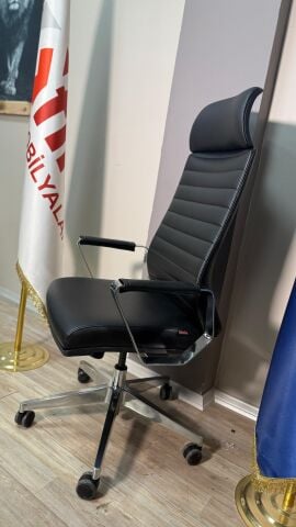 Akburo Ofis Sunset Derili  Yönetici Koltuğu Krom