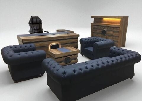 Akburo Baron Executive Office Set models with Chester Seating Group
