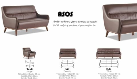 Asos 3'lü oturma grubu