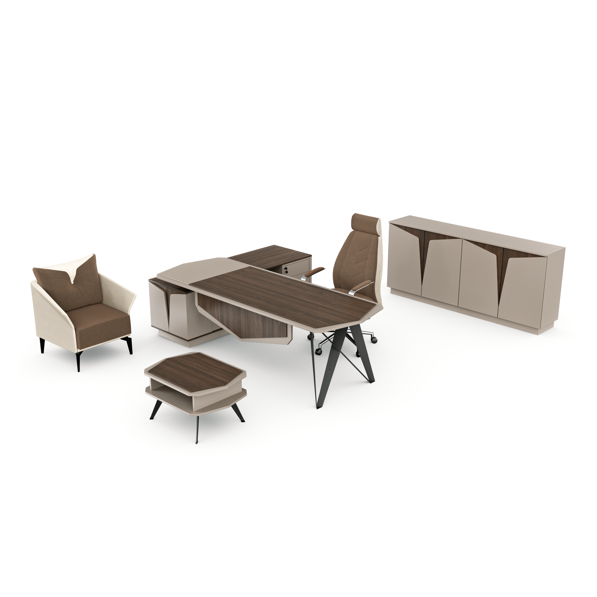 Akburo Diagonal Masa Takımı