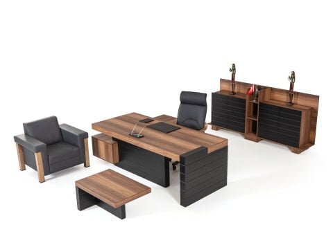 Safran Luxus-Büroset für Führungskräfte