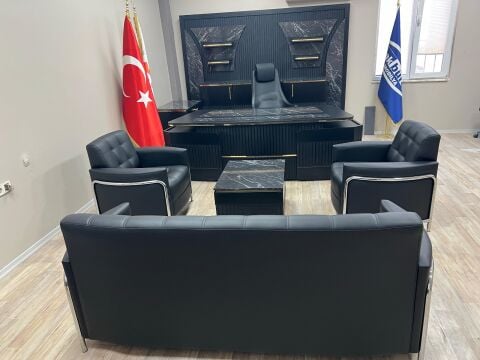 Akburo Ofis Royal Makam Takımı  Mermer Desen Full Set