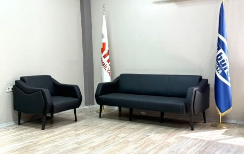 Akburo Maze Masa Takımı Trios Otuma Grubu İle Set