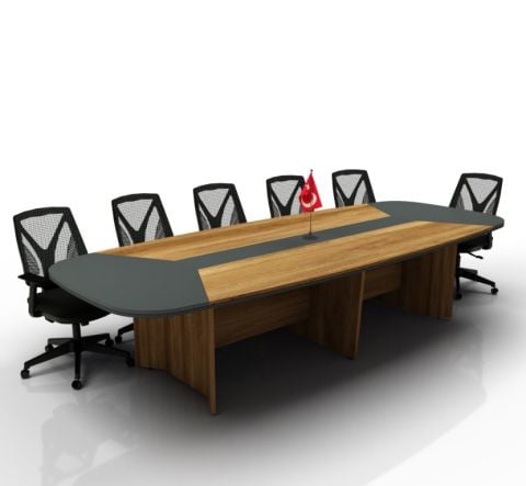 Akburo Ofis Üç Derili Toplantı Masaları