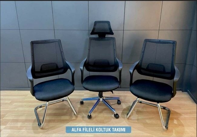 Akburo Ofis Alfa Koltuk Seti Fileli