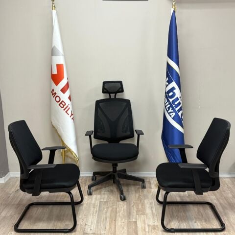 Akburo Ofis Bella Başlıklı Koltuk Seti