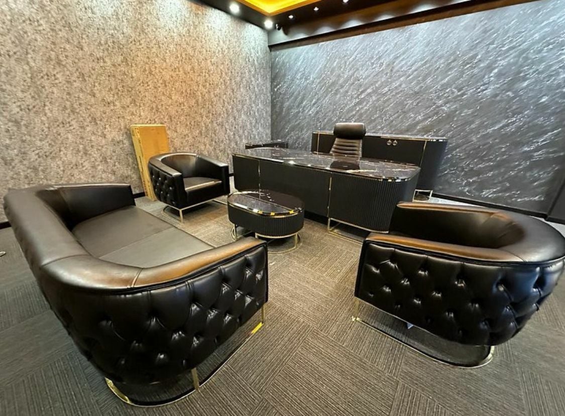Akburo Ofis Gold makam takımı oturma grubu dahil