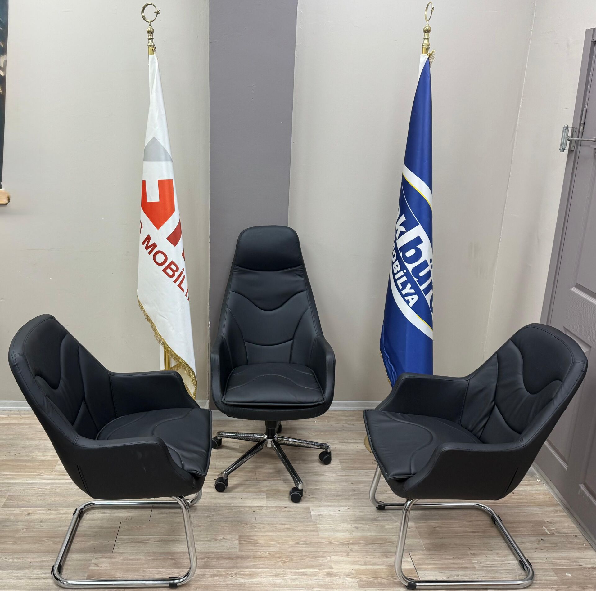 Akburo Ofis Lady 1 Müdür 2 Bekleme Set