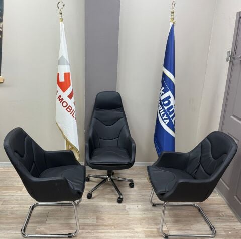 Akburo Ofis Lady 1 Müdür 2 Bekleme Set