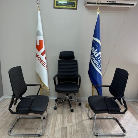 Akburo Ofis Power Derili  Koltuk Seti