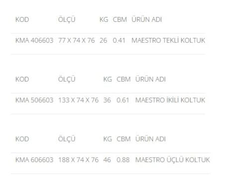 Akburo Ofis Maestro  oturma grubu