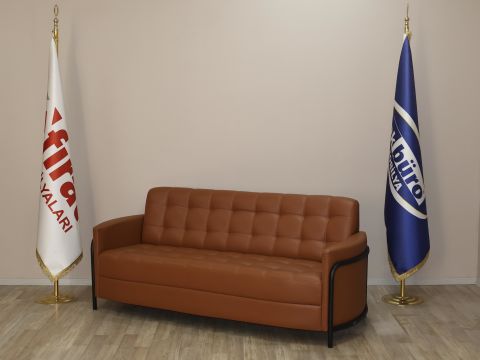 Akburo Ofis Dolunay Oturma Grubu 3+1+1 Taba