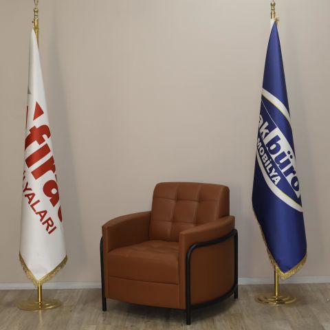 Akburo Ofis Dolunay Oturma Grubu 3+1+1 Taba