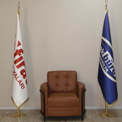 Akburo Ofis Dolunay Oturma Grubu 3+1+1 Taba