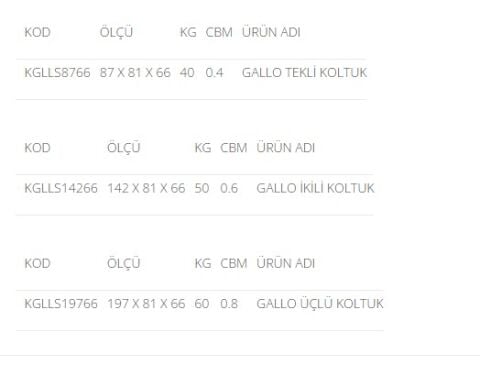Akburo Ofis Gallo  oturma grubu
