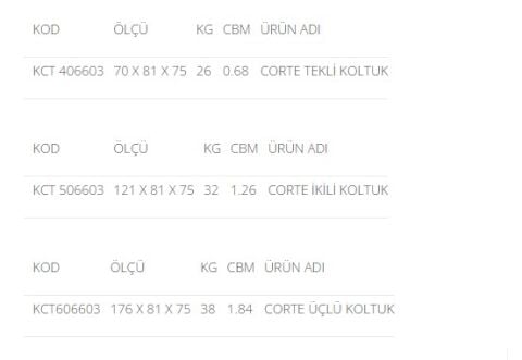 Akburo Ofis Corte oturma grubu