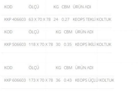 Akburo Ofis Keops  oturma grubu