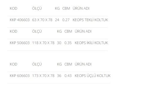 Akburo Ofis Keops  oturma grubu