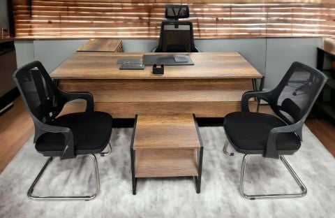 Akburo Ofis İnci Masa Takımı Koltuklar Dahil
