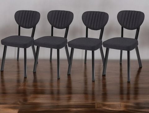 Akburo Ofis Elma Sandalye Takımı 4'lü