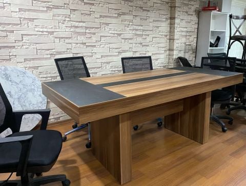 Akburo Ofis Baron Toplantı Masası Koltuklar Dahil Set
