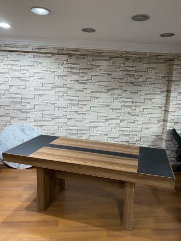 Akburo Ofis Baron Toplantı Masası Koltuklar Dahil Set