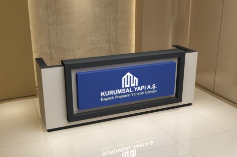 Akburo Ofis Real Ofis Karşılama Banko 220CM