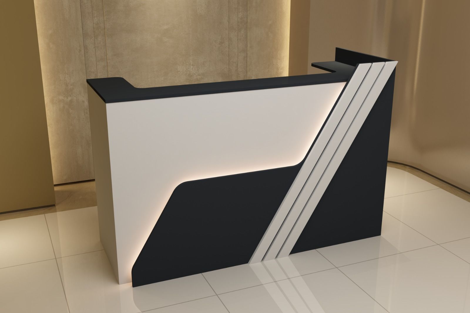 Akburo Ofis Galaxy Ofis Karşılama Banko 220CM