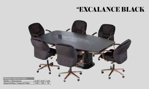 Excelance Black Toplantı Masası