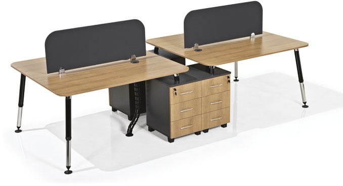 Akburo Beril Work 4'Lü Çalışma Masası