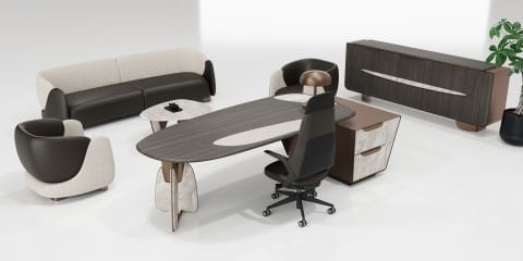 Akburo Ofis Flow Makam Takımı Oturma Grubu Dahil Set