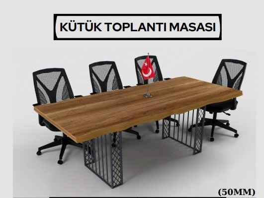 Akburo Kütük Toplantı Masası