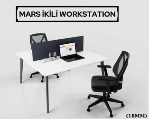 Akburo Mars İkili Çalışma Masası