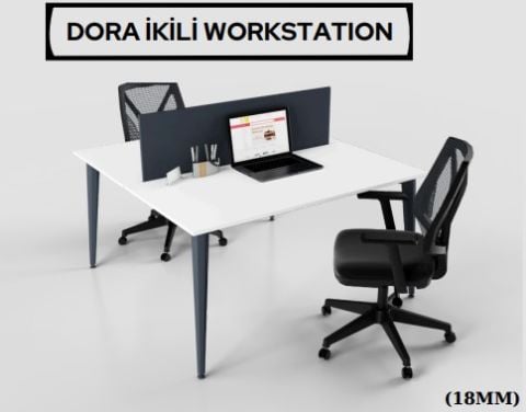 Akburo Dora İkili Çalışma Masası