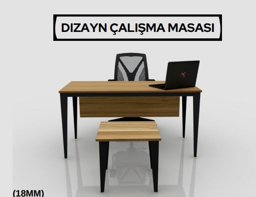Akbüro Dizayn Çalışma Masası 120cm