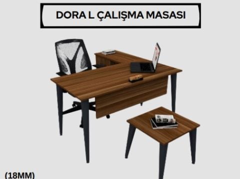 Akburo Dora L Çalışma Masası 120 Cm