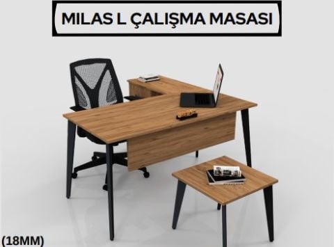 Akburo Milas L Çalışma Masası 120 cm